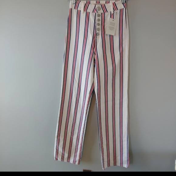 NWT ASOS Denim High Waist Long Button Fly Staight Jean. - Picture 2 of 11